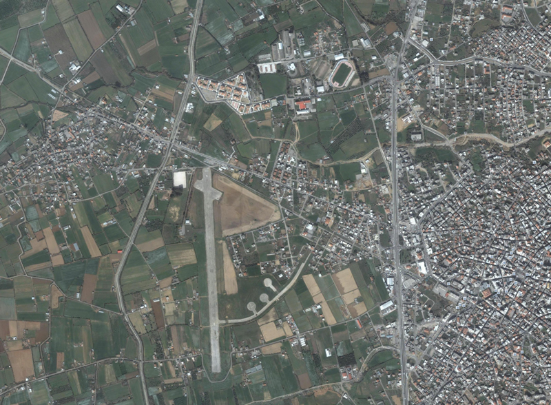 Ο χώρος του αεροδρομίου απο ψηλά